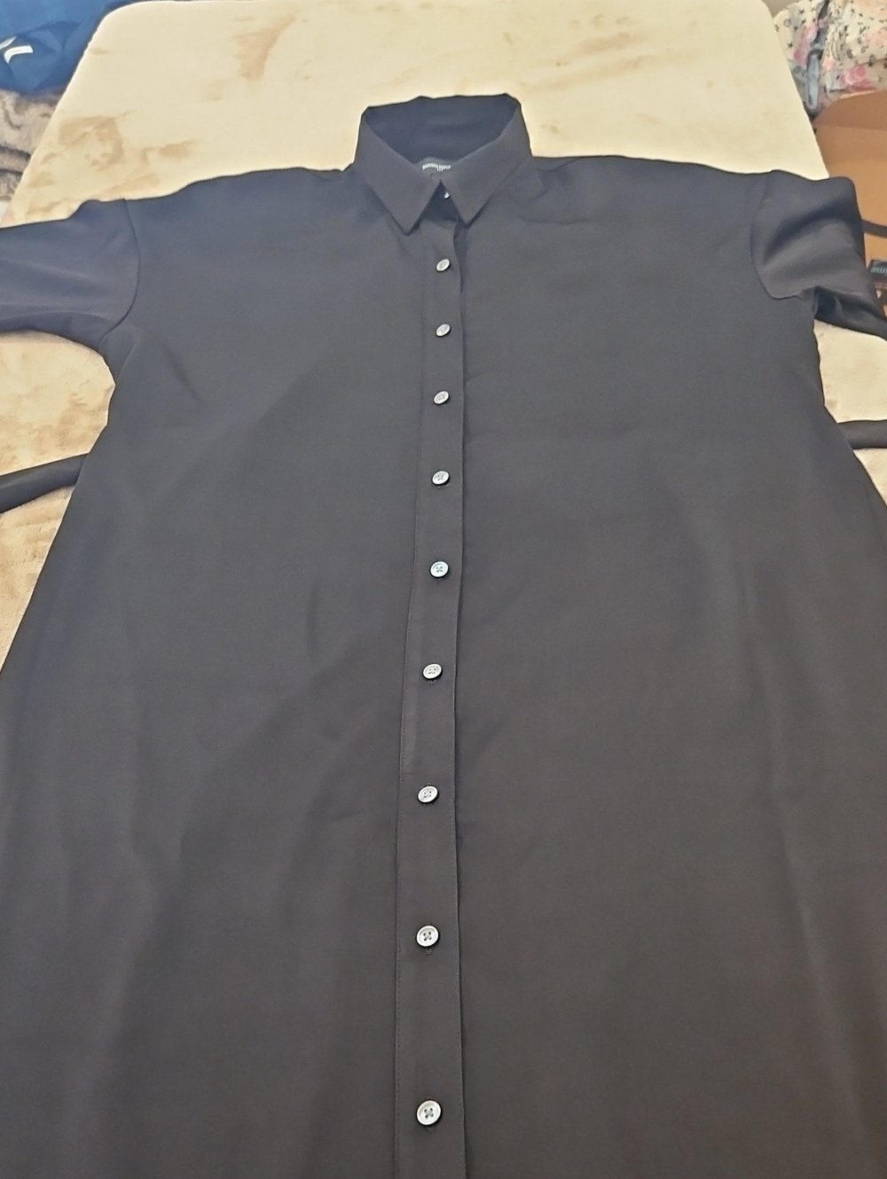 Banana Repyblic Long Button-Down Shirt Dress - Picture 6 of 10